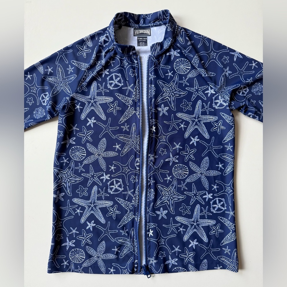 Vilebrequin Kids Unisex Starlett & Shell Ginko-Z Rashguard - Size 12Y - Picture 5 of 13